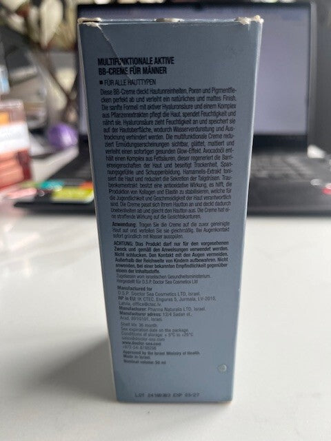 Dr. Sea Dead Sea Products, Men Multi Action BB Cream Skin Face Matte Finish NIB