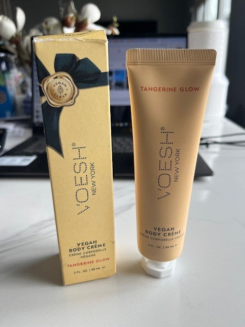 NEW SEALED VOESH NEW YORK VEGAN BODY CREME- TANGERINE GLOW, 3 oz -SEALED NEW