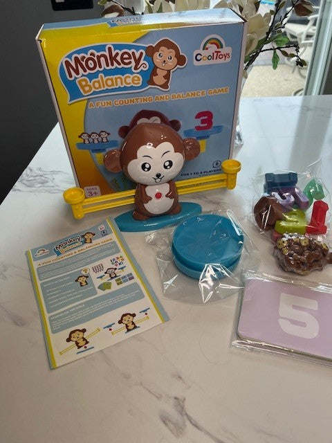 Cool Toys "Monkey Balance" A Fun Counting & Balance Game Complete Set Pre-owned