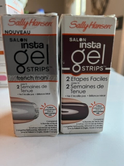 Sally Hansen Salon Insta Gel Strips Gel Manicure & 2 Gel Strips, Shell we Dance