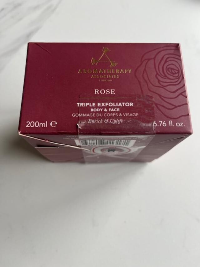 Aromatherapy Associates London Rose Triple Exfoliator Body & Face Microderma NIB