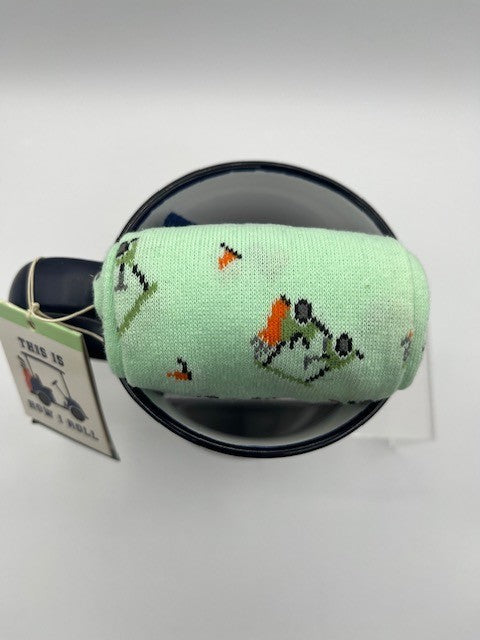 Eccolo Father's Day Mug w/ Golf Themed Socks, Coffee Mug, Sock Sz. 10-13, NEW