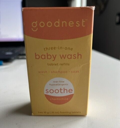 Goodnest 3 in 1 baby wash system tablet refills 3 Packs Total/ 2 Tablets SEALED