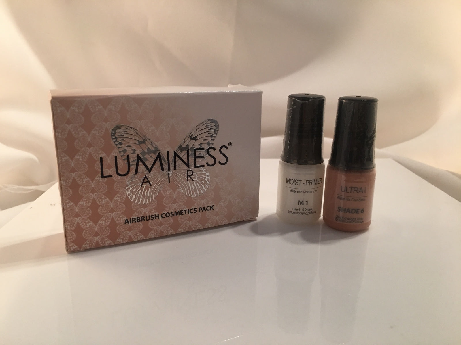  Luminess Air/Stream Airbrush Makeup Ultra Shade 6 & M1 Primer .25oz ea Combo
