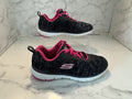 Skechers Flex Appeal 3.0 Lite Weight Black Pink Sneakers Shoes Womens Size 6
