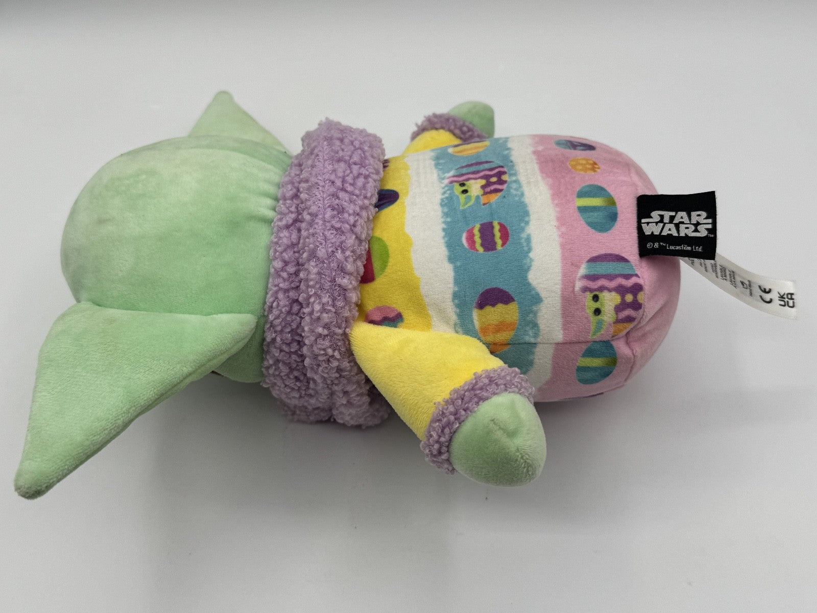 Baby Yoda Grogu Easter Plush 8" Star Wars Mandalorian Colorful Eggs, Stuffy