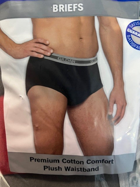 Gildan 5 Pack Men’s Cotton Soft Comfort Support Briefs Size 2XL 44-46 Assorted