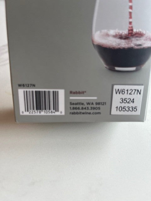 Rabbit Wine Bottle Super Aerator & Wine Pourer, improves Flavor, Dripless ~ NIB