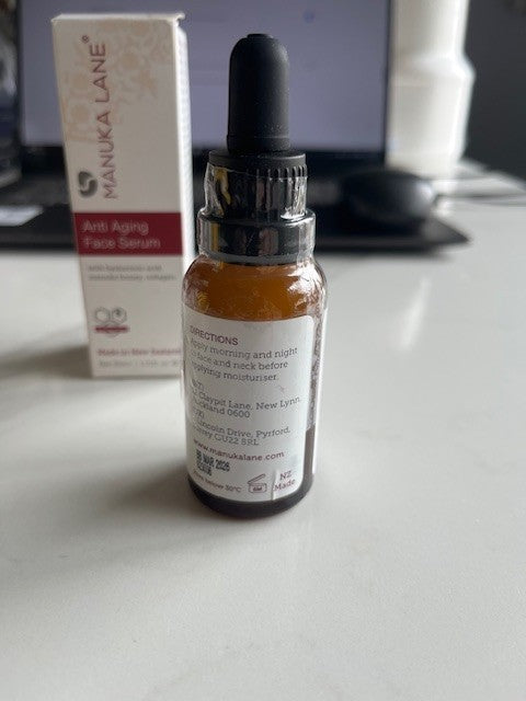 Anti-Aging Manuka Honey Face Serum with Collagen HyaluronicAcid&Manuka 1.01ozNIB