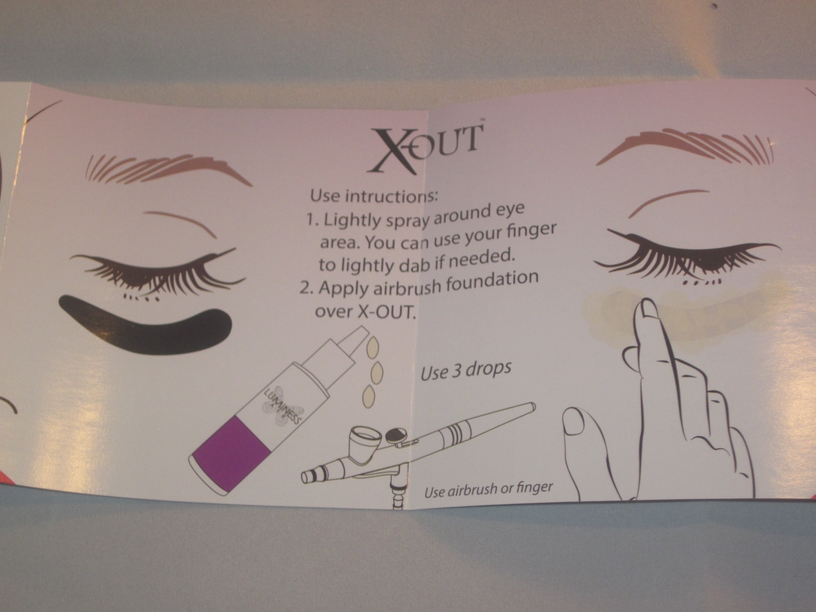 New Luminess Airbrush Makeup X-Out Concealer"Medium" Ultra Hydrating Dark Circle