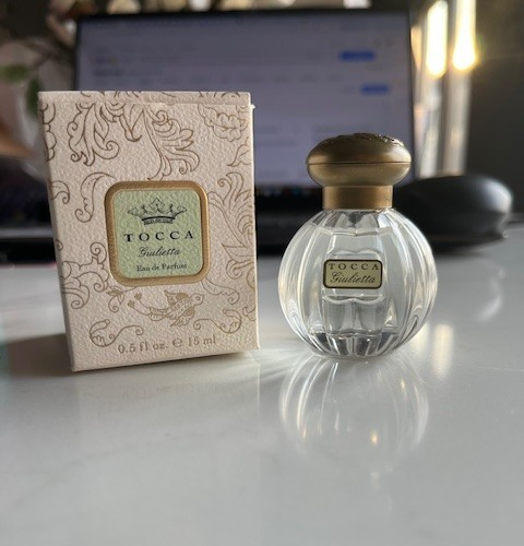 TOCCA ~ GIULIETTA EAU DE PARFUM SPLASH ~ 0.5, 15 ml. NIB