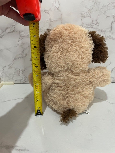 KellyToy Puppy Dog Brown Tan Stuffed Animal Plush 10" 2020, Pre-Owned, Excellent