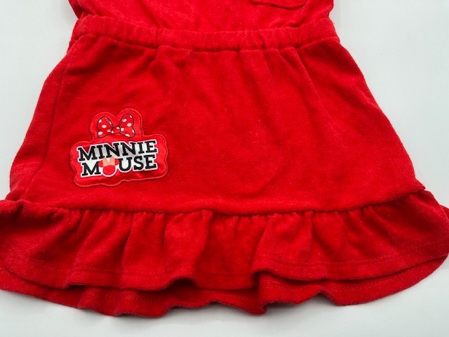 DISNEY JUNIOR Minnie Mouse One Piece Cover Up Pool Terry Cloth 3T, Pre-owned
