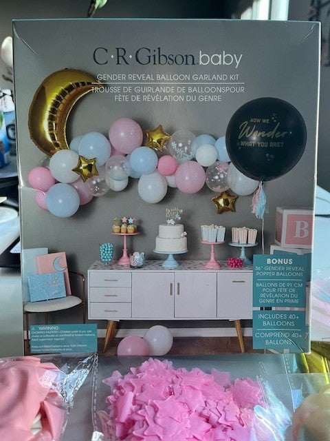 Multicolor Balloon Garland Kit Gender Reveal Popper Confetti 48 Pieces Decor NIB