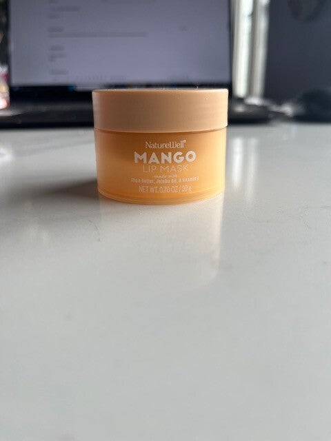 NatureWell Hydrating Lip Mask Mango 0.70 oz  Shea Butter,Jojoba Oil Vitamin  E