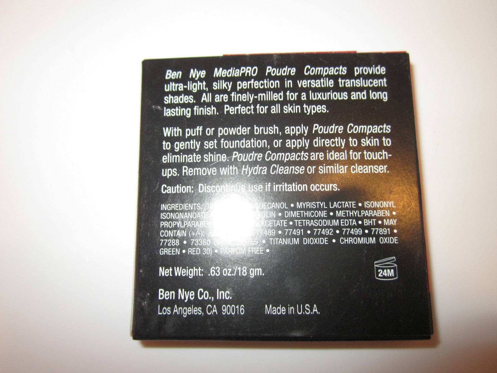 New Ben Nye Banana Powder Compact W/Brush Luxury Face Makeup Kim Kardashian