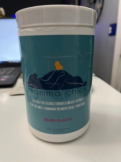 Mamma Chick PMS Relief with 8 Vitamins and Minerals Berry Flavor powder 7.4 oz
