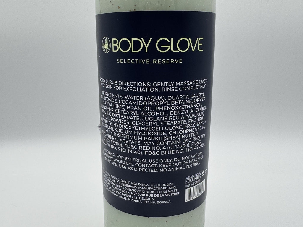 Body Glove Exfoliating Body Scrub for Men Sea Salt & White Musk, 33.8oz NEW