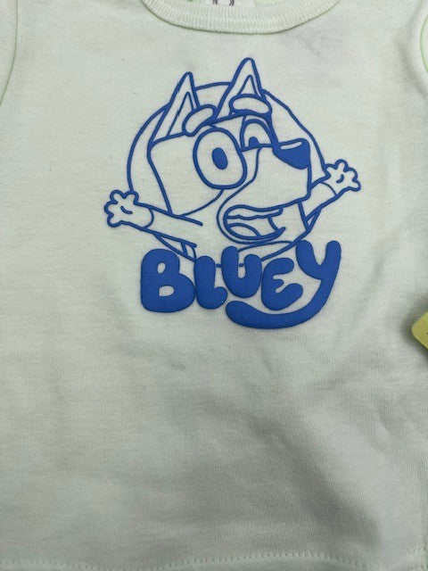 2 pc. -Shorts overall By Disney Bluey Outfit Baby 3 to 6m, Brand New- NWT