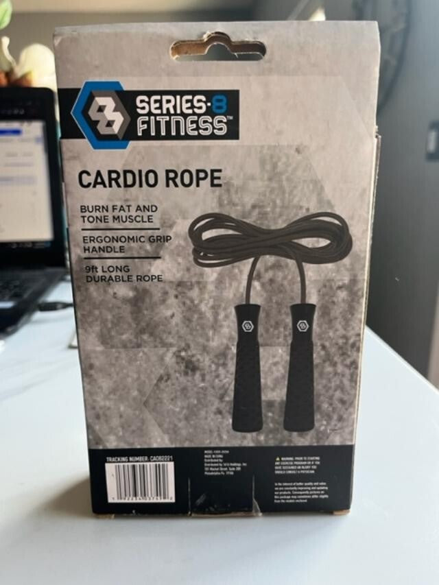 One Cardio Jump Rope Serie 8 Fitness burn fat tone muscle 9" Rope,  NIB