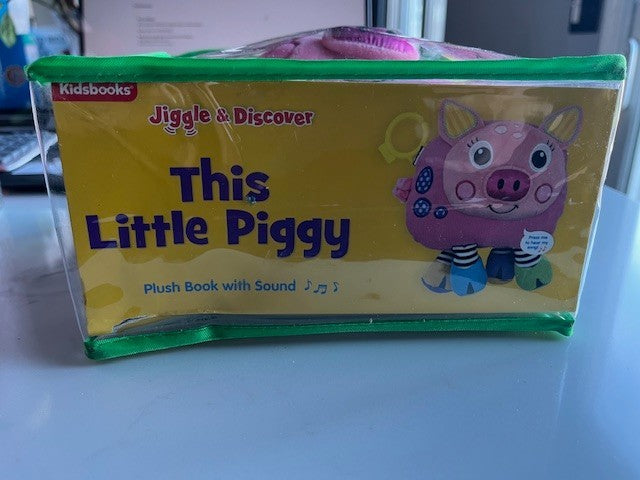 Jiggle & Discover This Little Piggy Story Time Rhyming & Music Plush Book Sounds