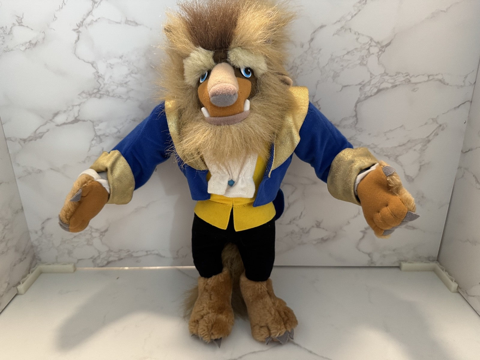 Beauty and the Beast - The Beast Plush Stuffed 14" Doll, Mattel, 1992 Vintage,