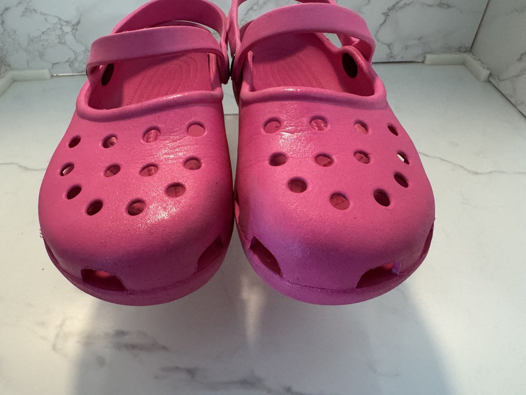 Crocs Shayna Clogs Womens 7 Pink Slip On Mary Jane Comfort Shoes Lightweight