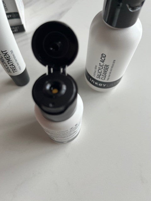 The INKEY List The Breakout 3-Pc Set Acne Skin Acid Treatment Cleanser Serum NIB