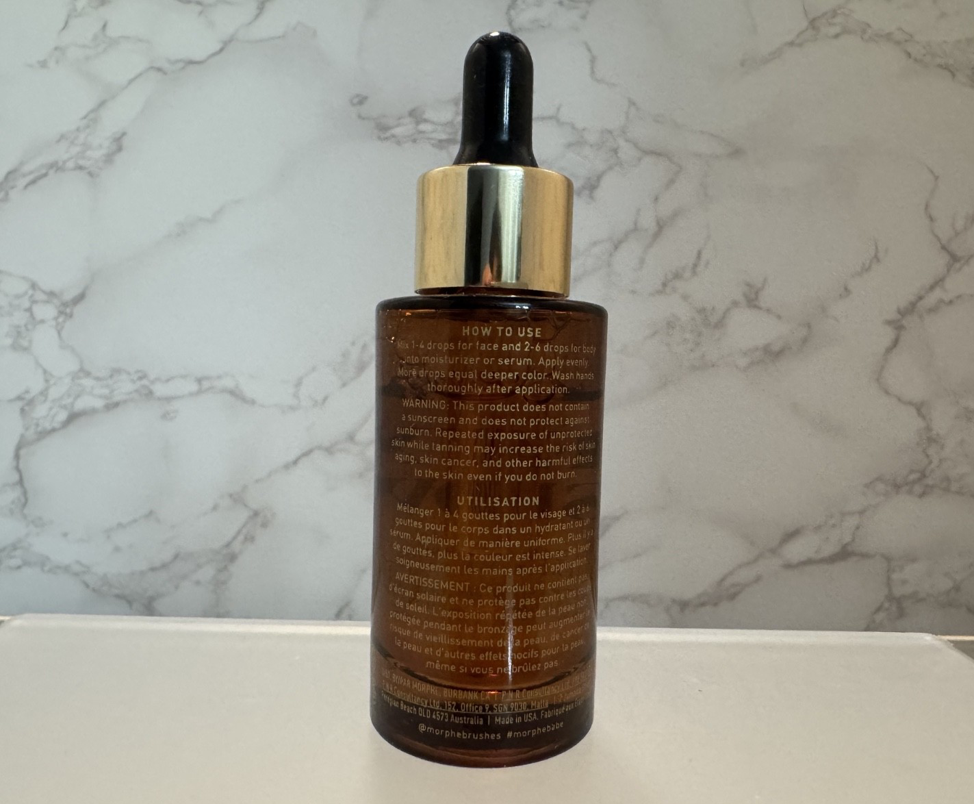 Morphe Faux Show Sunless Tanning Face & Body Drops 30ml, Brand New in Box