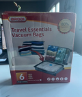 Brodi Travel Essentials Vacuum Bags - Space Saver Combo Pack 6 Bags w/Pump NEW