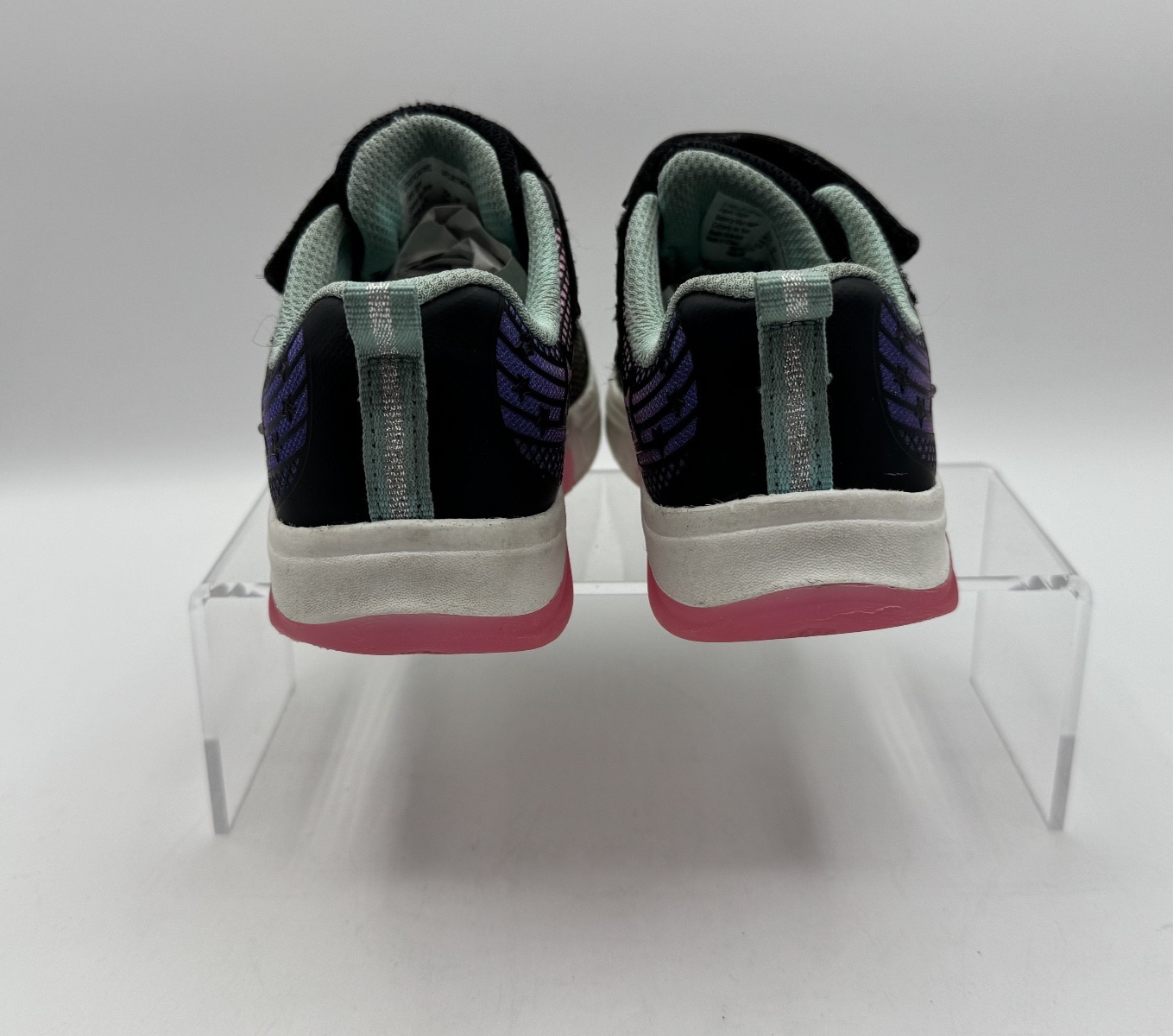 Athletic Works Toddler Girl Star Light Up Sneakers Size 9 with lights, Pre-owned