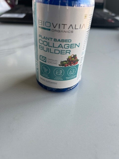 BIOVITALIA ORGANICS Plant Based Collagen Builder 1000mg Skin Glowing 60 Capsule