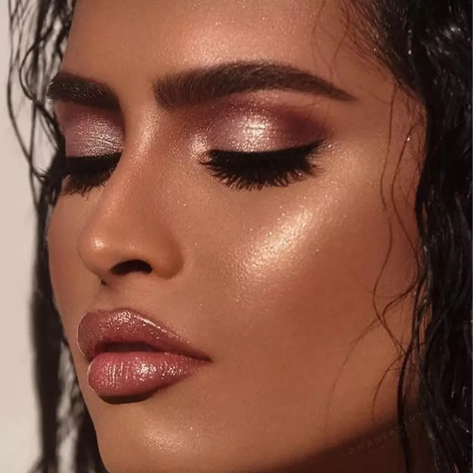 Makeup Revolution London Highlighter Cheek Kit Palette Don't Hold Back W/Brush