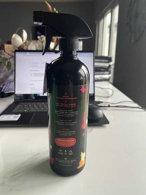Naked Jungle Plant Based Glass And Mirror Cleaner Natural No Parabens 24 oz. New