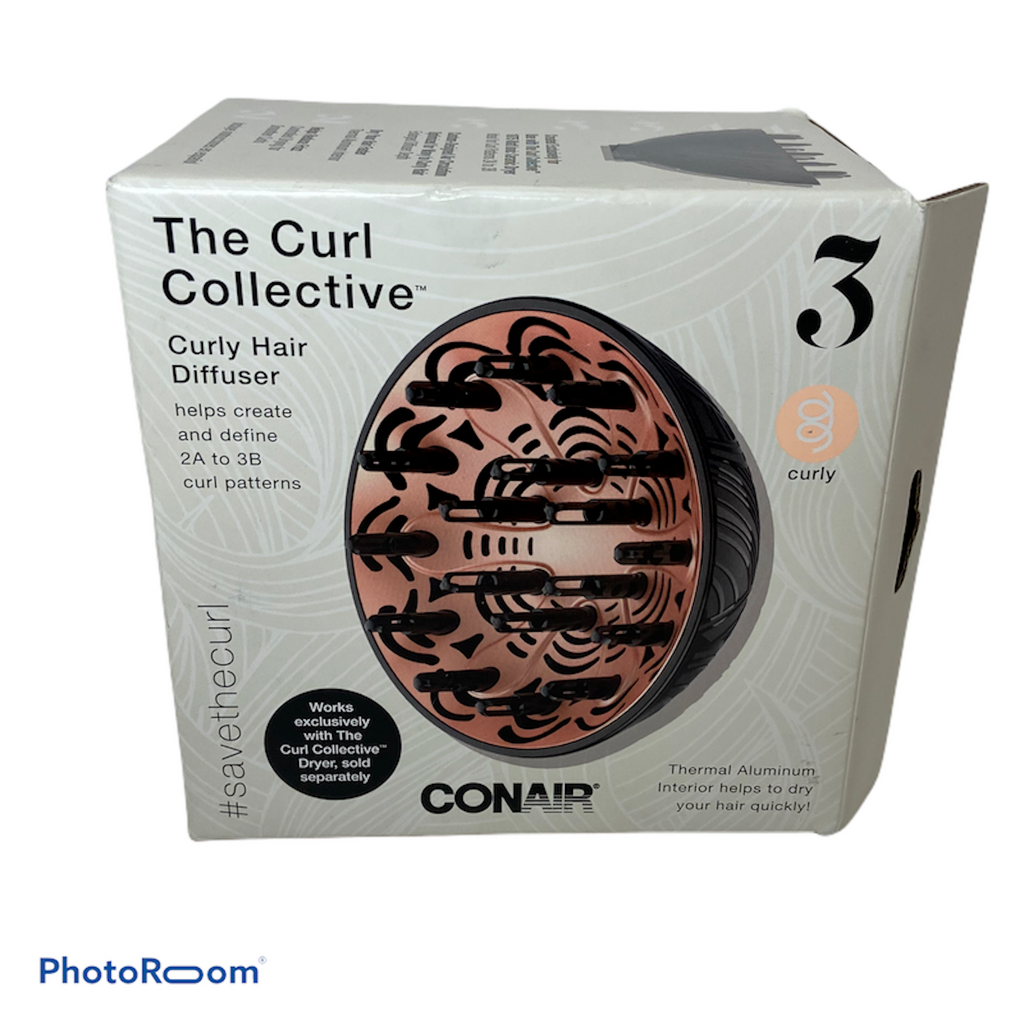 NEW Conair The Curl Collective Diffuser 3 Wavy to Curly, Pink NIB