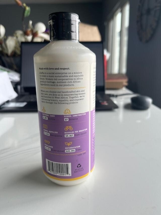 Alaffia Babies & Kids Body Lotion Lemon Lavender w/Shea Butter 16oz 02/26 SEALED