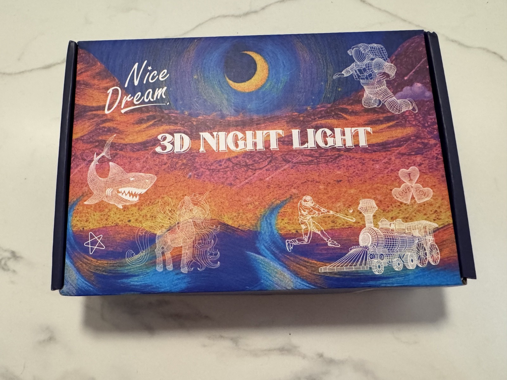 Nice Dream Mermaid 3D Illusion Lamp Mermaid Light Changing Colors w/Remote NEW