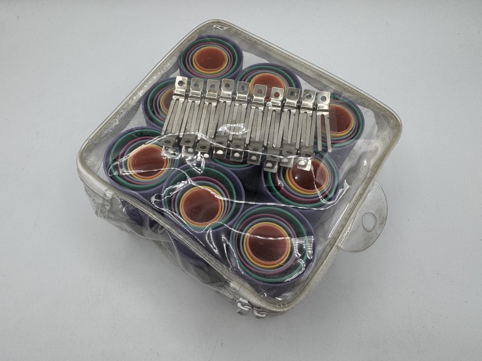 73pc-54pc Multicolor Hair Rollers & 19pc Hair Clip Set Different size Roller NEW