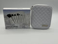 Coastal Scents Sterling Dream Travel Brush Set White, Black, Silver w/Case NIB