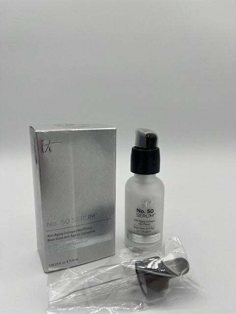 It Cosmetics No. 50 Serum Anti-Aging Collagen Veil Primer 1oz FL NIB Free Ship
