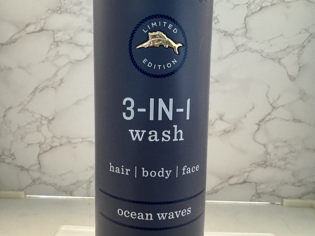 Tommy Bahama Limited Edition Grooming 3in 1 Wash Hair Body Face Ocean Waves 32oz