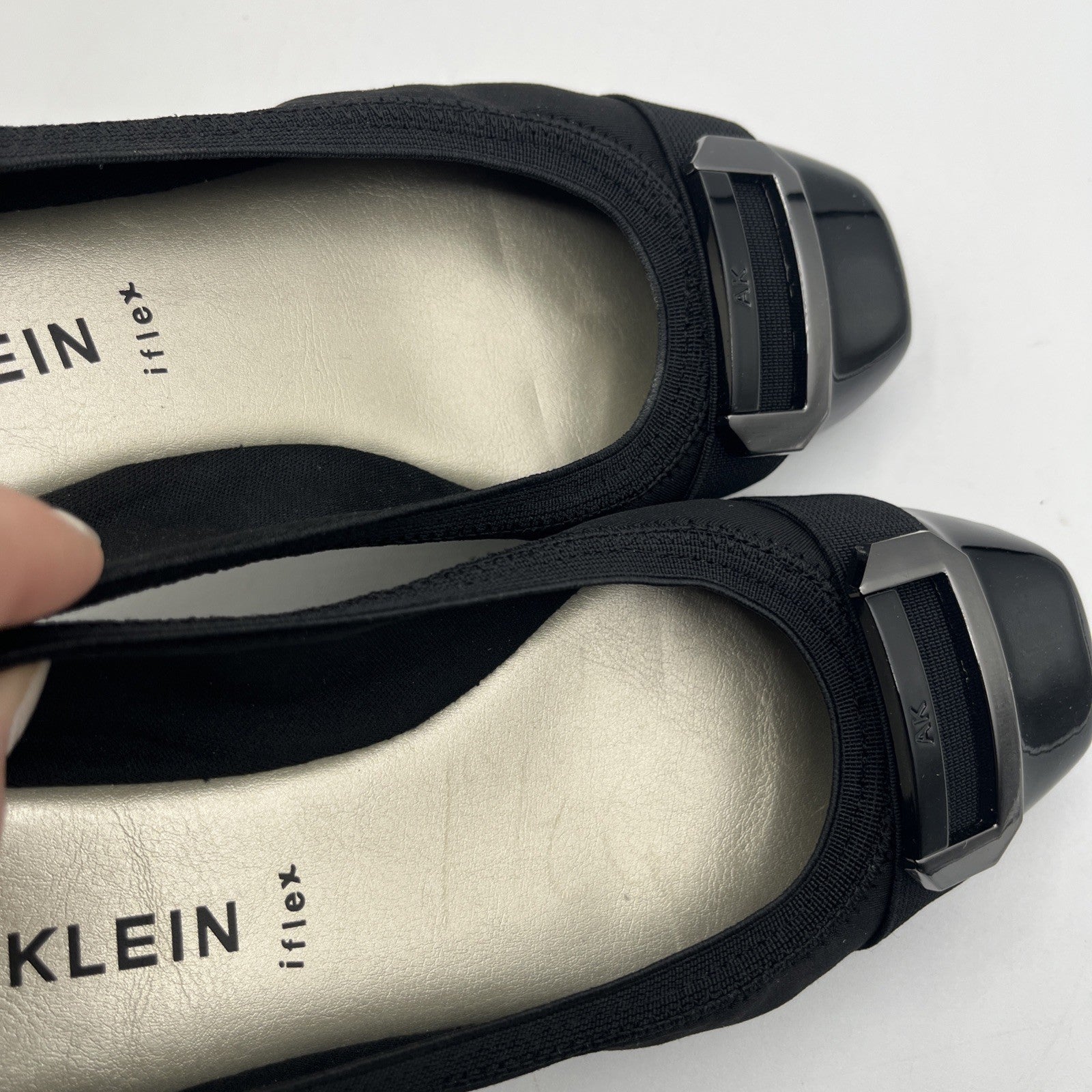 Anne Klein Signature AKUPLIFT 2 iflex Women Shoes Sz 8M Ballet black Slip on NIB