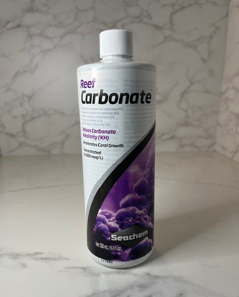 Seachem Reef Carbonate 500mL Concentrated Liquid Raises Carbonate Alkalinity KH