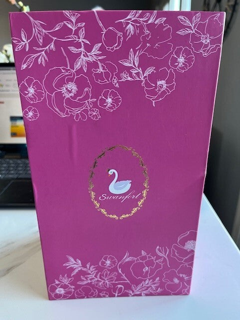 Swanfort 70th Birthday Gifts for Women 1954 Wine Glass w/Pink Gift Box Decor NEW