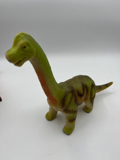 3pc Vintage Dinosaur Toys Lot, 8 Inch Play Toys, Pre-owned, Excellent Condition