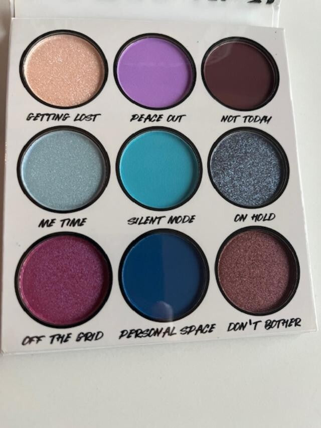 BH COSMETICS DO NOT DISTURB 9 COLOR EYESHADOW SHADOW PALETTE W/BRUSH NEW