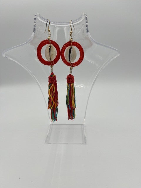 Mia Collection Fashion Earrings Multicolor Dangle Tassel Festive Jewelry New
