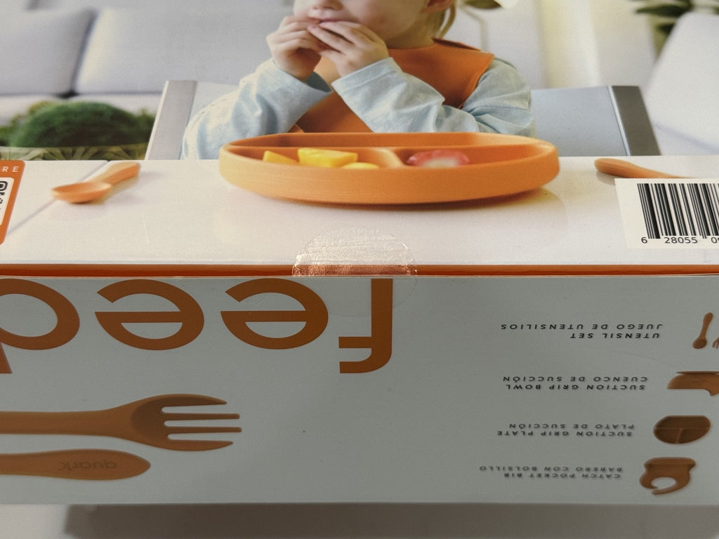 Quark Feedi 5-Piece Silicone Baby Feeding Set  Easy to Clean, New in Box Sealed