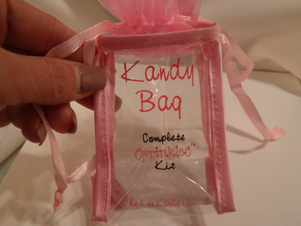 Eye Kandy Liquid Sugar for Glitter & Minerals Sprinkles W/Pink Brush #2 & Bag