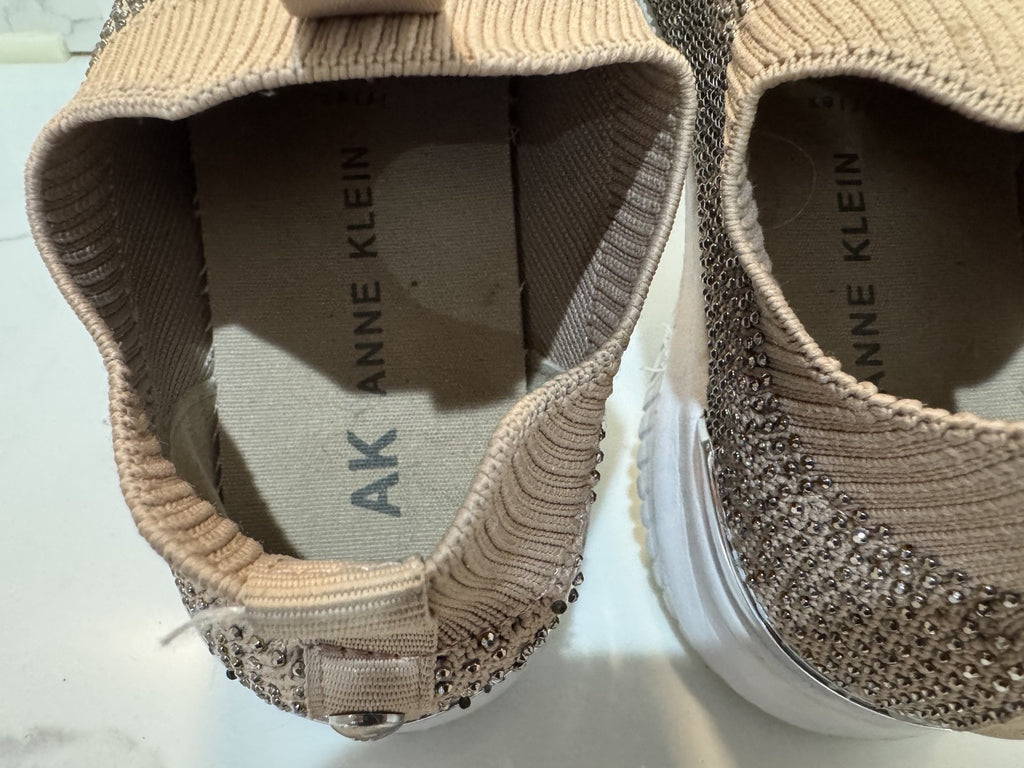Women's Anne Klein Flex Rose Gold Sparkle Shoes Slip on Size 6M,Pre-owned, READ